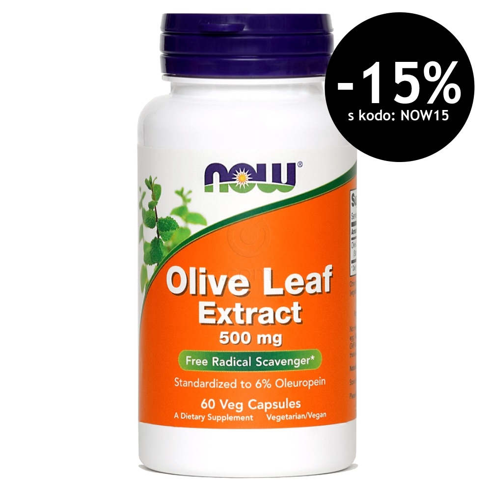 Izvleček oljčnih listov NOW, kapsule (60 kapsul)